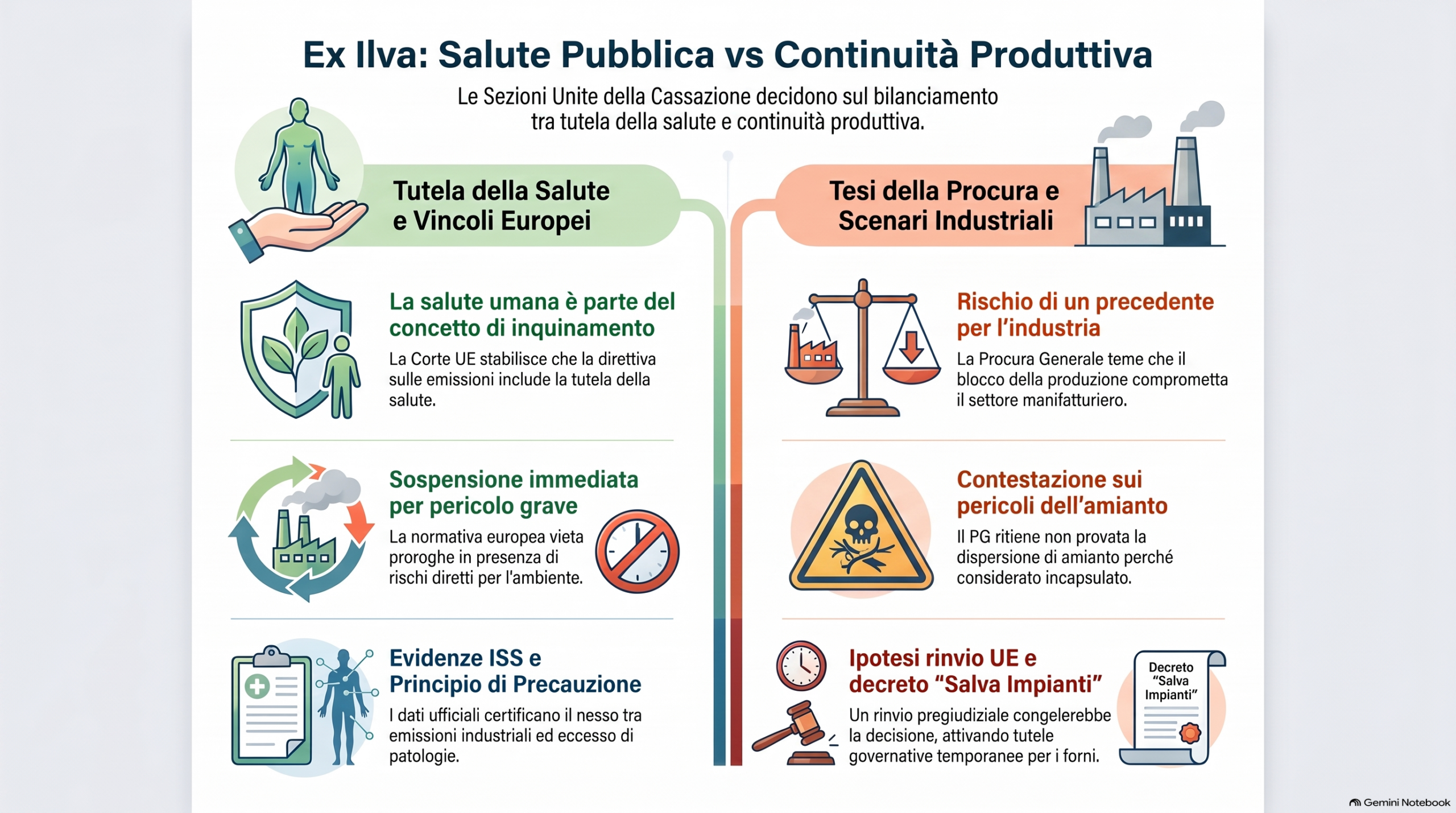 Sentenza Cassazione Ex Ilva: salute pubblica, vincoli UE e il futuro dello stabilimento di Taranto