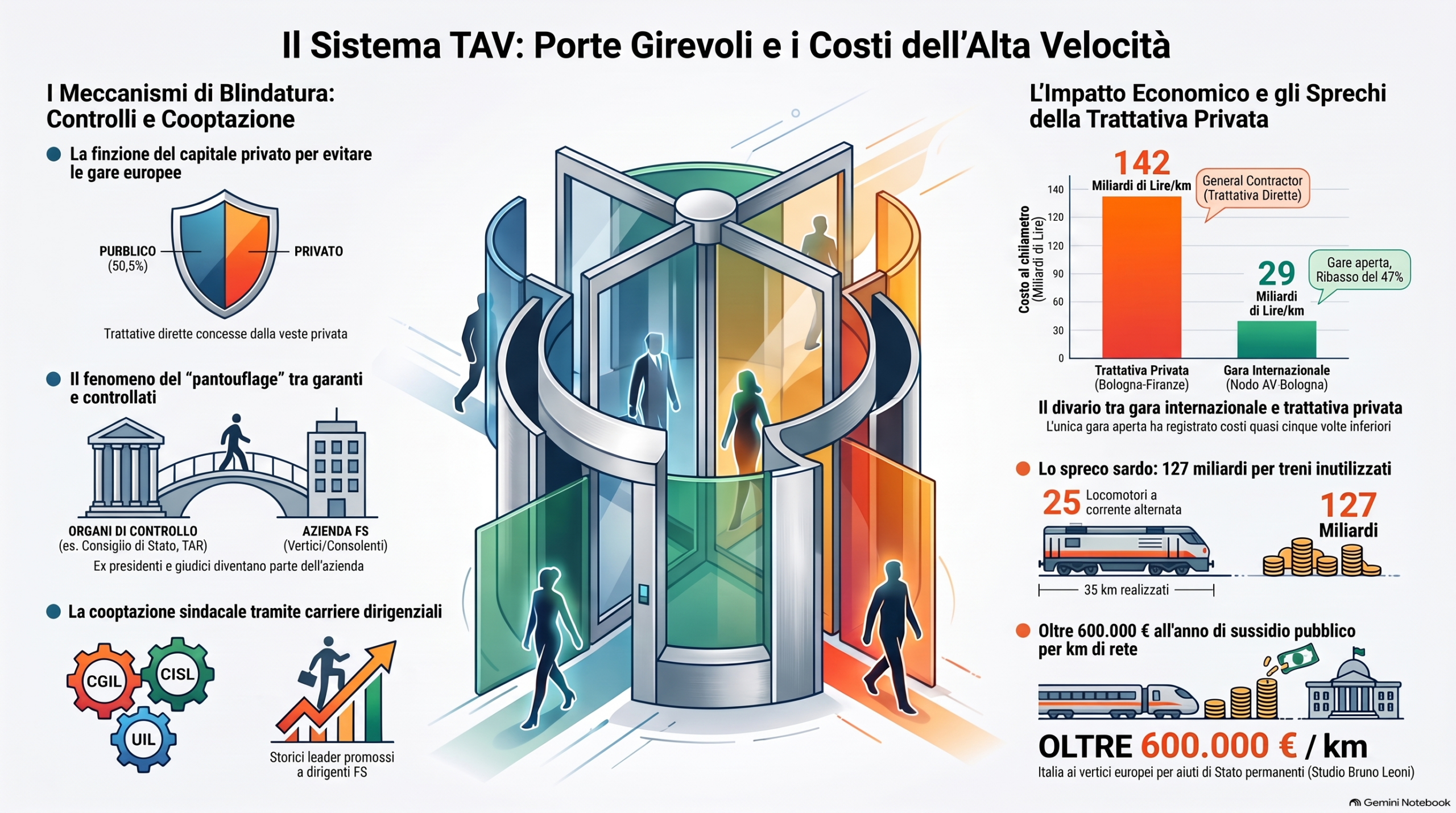 Alta Velocità in Italia: storia, costi reali e il sistema delle “porte girevoli”